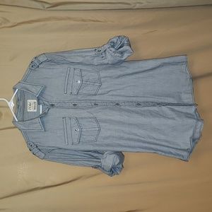 Mens PD&C collar button down long sleeve shirt. Sz Lg